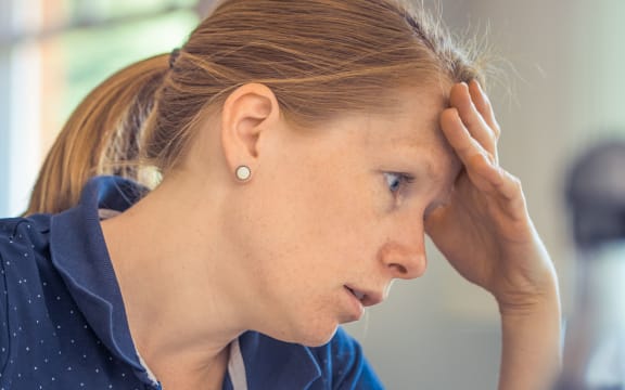 stressed woman