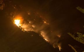 Fire on Mt Maunganui