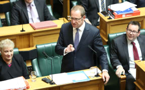 Labour Party leader Andrew Little responds after the government delivers Budget 2016.