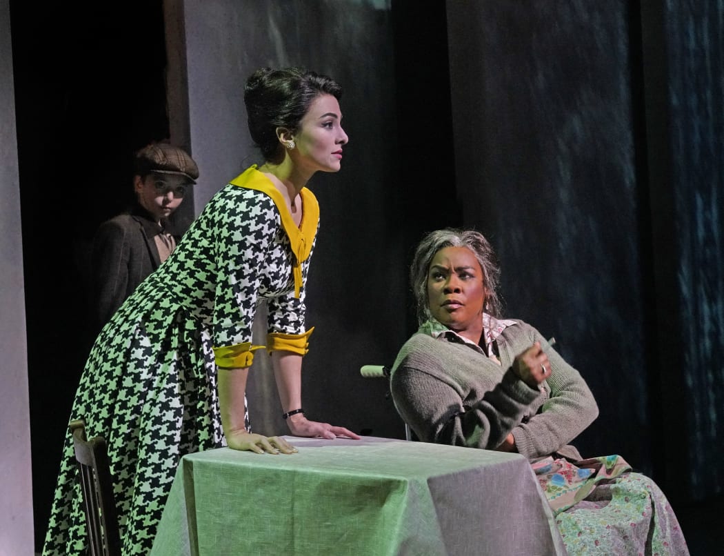 Gabriel Gurevich as the Little Boy, Isabel Leonard as Marnie and Denyce Graves as Marnie's Mother