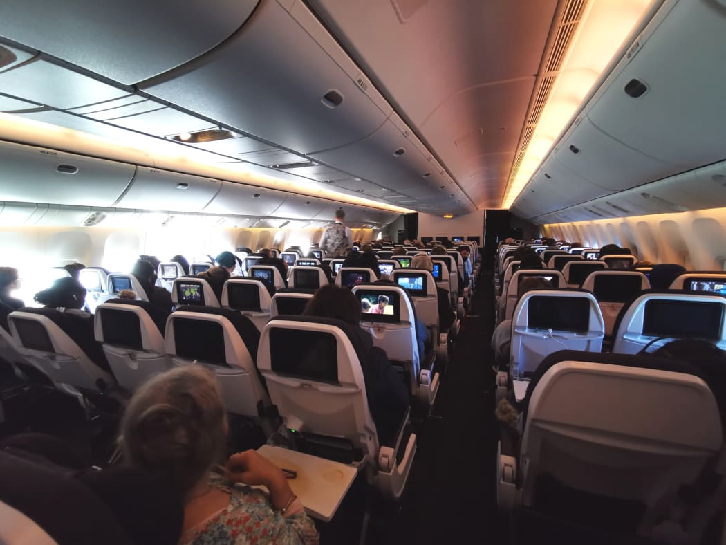 Alexa Cook on her flight back to New Zealand during the Covid-19 pandemic.