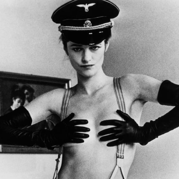Charlotte Rampling in Liliana Cavani’s prototype Nazisploitation film The Night Porter (1974)