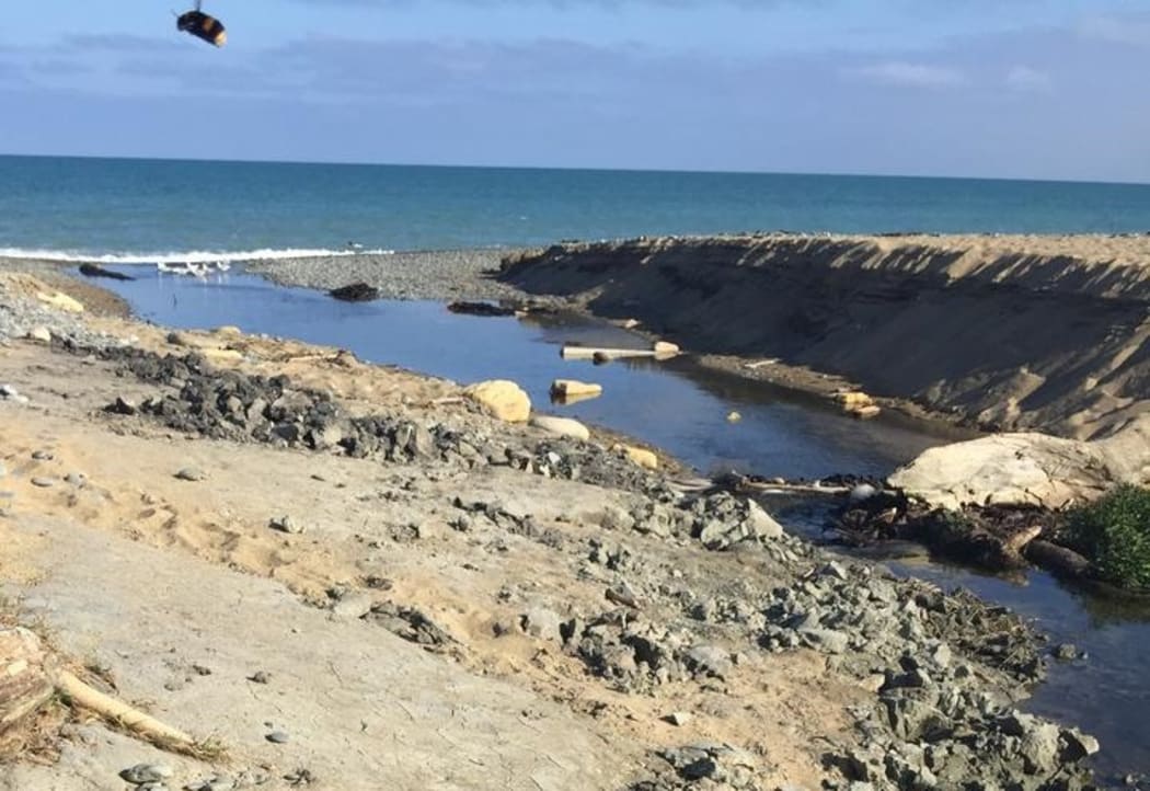 Up to a metre-and-a-half of digging along creek beds was discovered at Awamoa Creek after previous reports of casual fossicking.