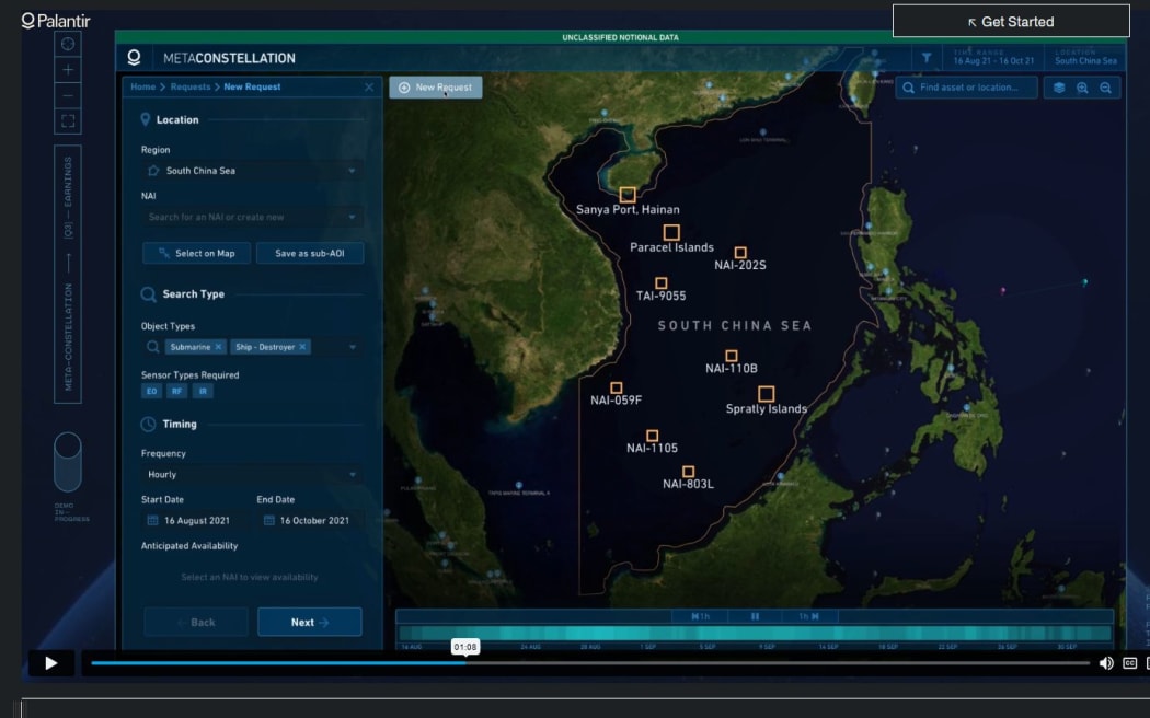 In one joint military exercise of Western allies, controversial surveillance firm Palantir supplied a "metaconstellation" of submarine-hunting satellites in the South China Sea.