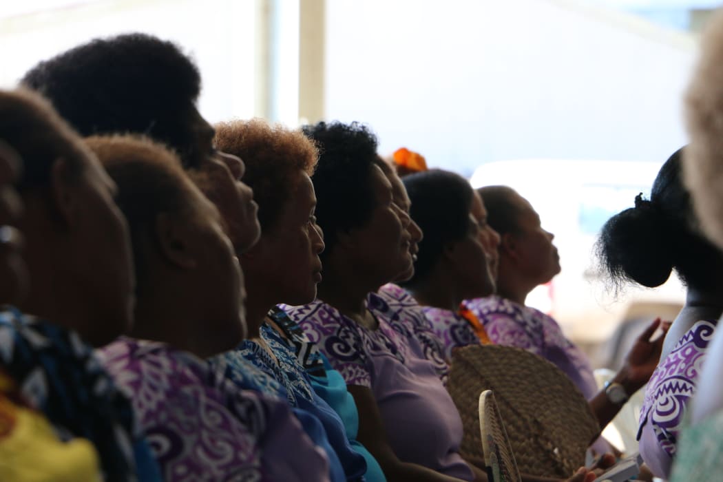 Solomon Islands women at church
