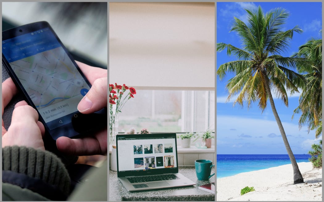 Location data, working from home, tropical location