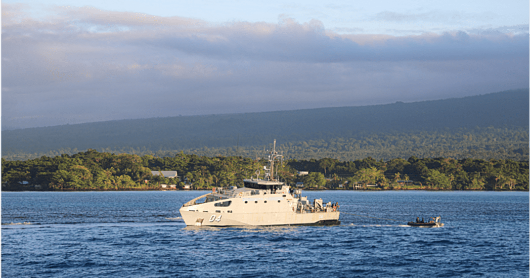 The Nafanua II police patrol boat ran aground on reef in Savai'i waters in early August.
