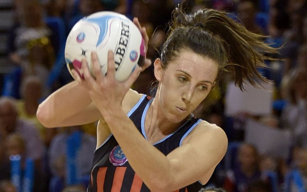 Silver Fern Bailey Mes struggled with her shooting against Adelaide.