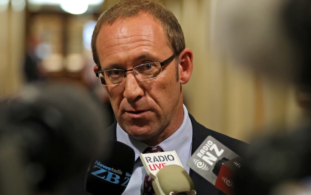 Andrew Little at caucus run this morning.