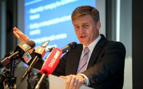 Finance Minister Bill English during the half year economic and fiscal update.
