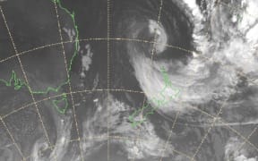 infrared image of cyclone Gabrielle