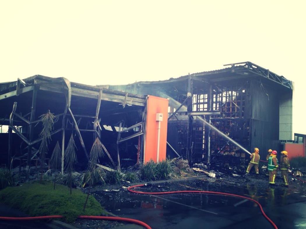 The Pumice building after the fire.