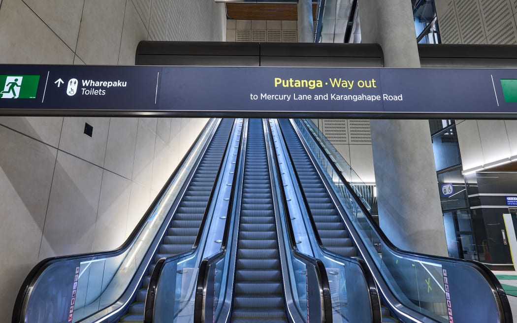 The Karanga-a-Hape underground station will house the longest escalator in New Zealand, at 40 metres long