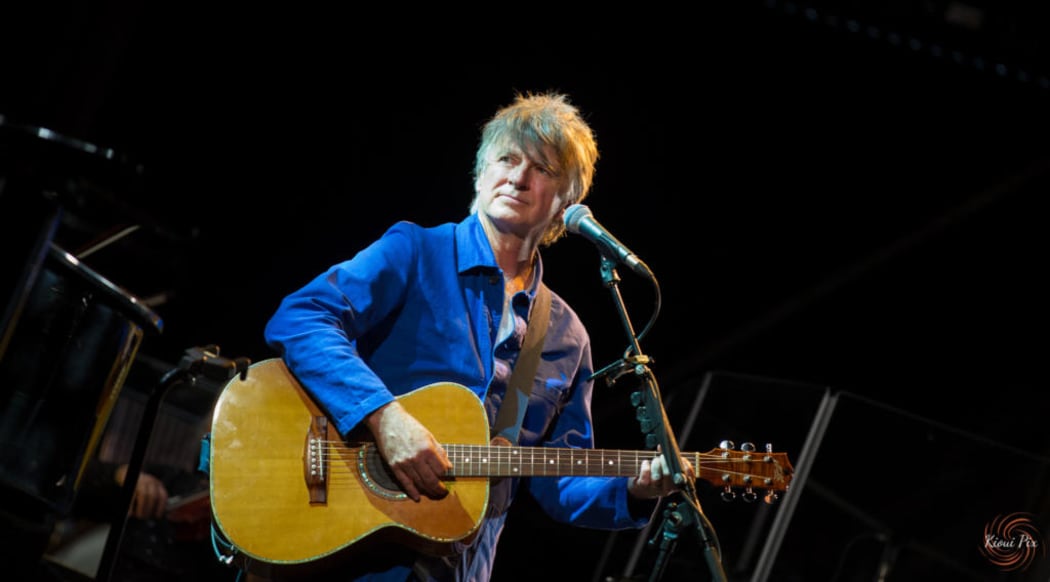 Neil Finn performing with the Auckland Philhamonia Orchestra in March