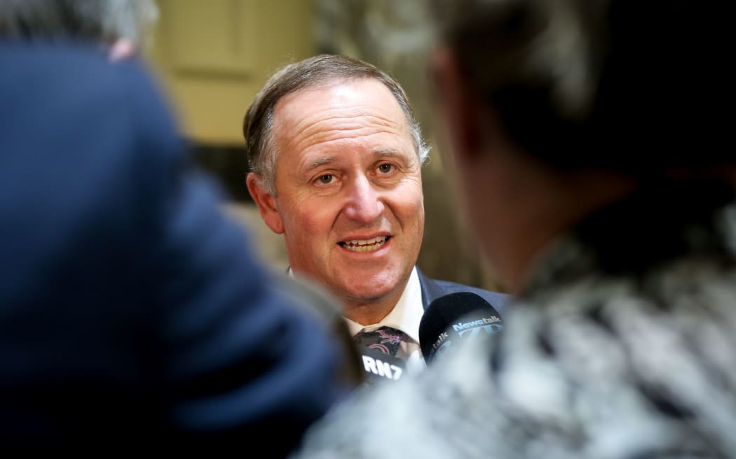 John Key talking about GCSB / SIS Report at bridge run.