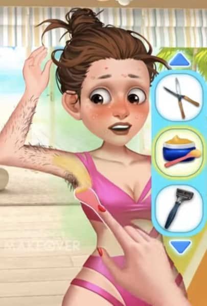 Project Makeover: hairy woman