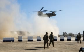 Two Americans were killed in a rocket attack on a military base in Iraq on Wednesday (file image).