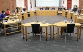 Rotorua Lakes Council meeting. 27 August 2020 The Daily Post Photograph by Andrew Warner.