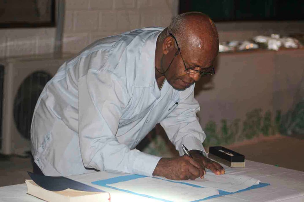 Chief justice of Kiribati, John Muria.