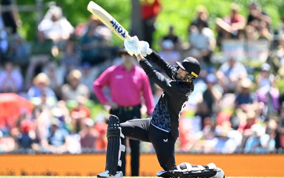 Devon Conway. Game 3 of the T20 international cricket series between New Zealand and West Indies at Saxton Oval in Nelson.
