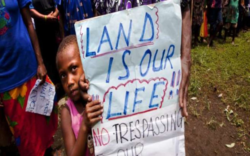 Temotu locals want to protect their land against devastation from mining activities.