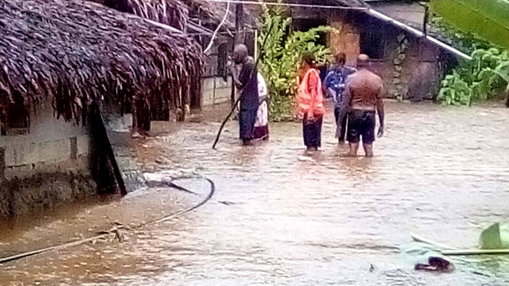 Already there is widespread flooding in Vanuatu as Cyclone Harold nears.