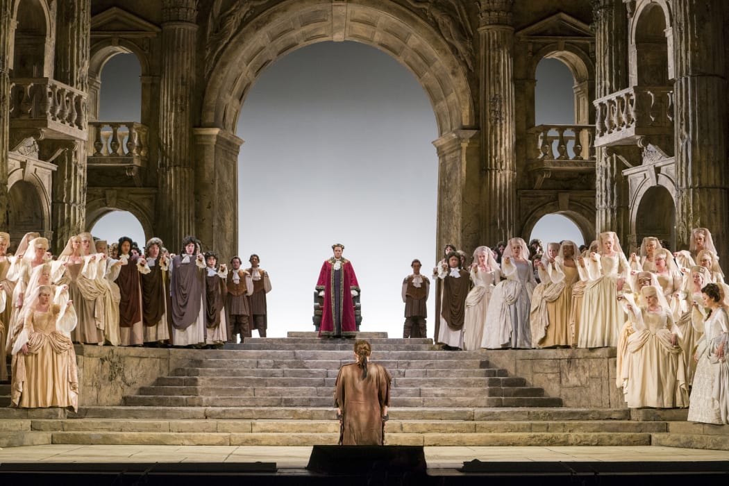 A scene from Act II of La Clemenza at The Met