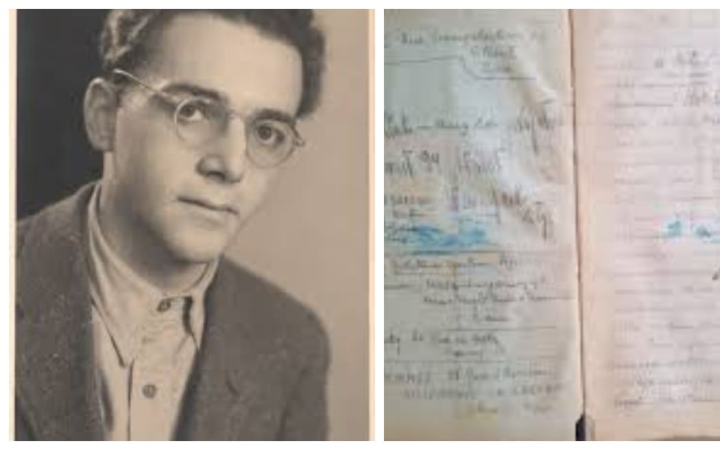 Eddy de Wind and right Eddy's notebook