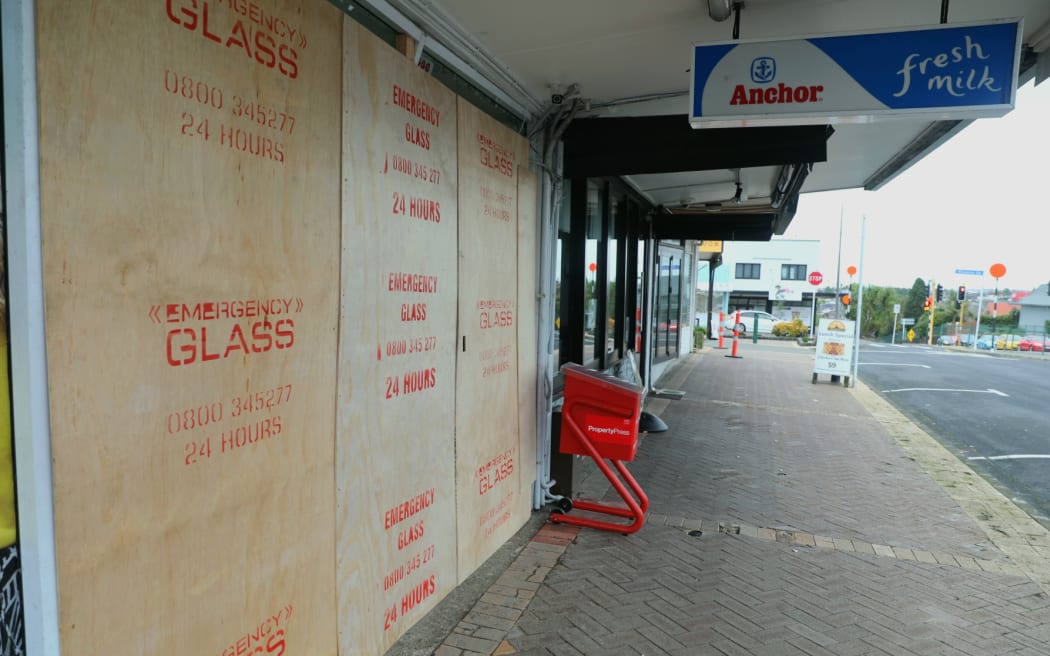 Elizabeth Dairy in Belmont was ram raided about 1am on Monday.