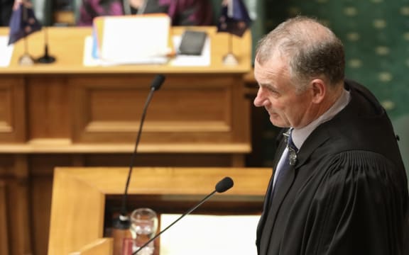 The Speaker, Trevor Mallard on his feet