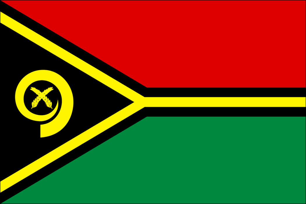 050514. Photo supplied. Pacific flags. Vanuatu
