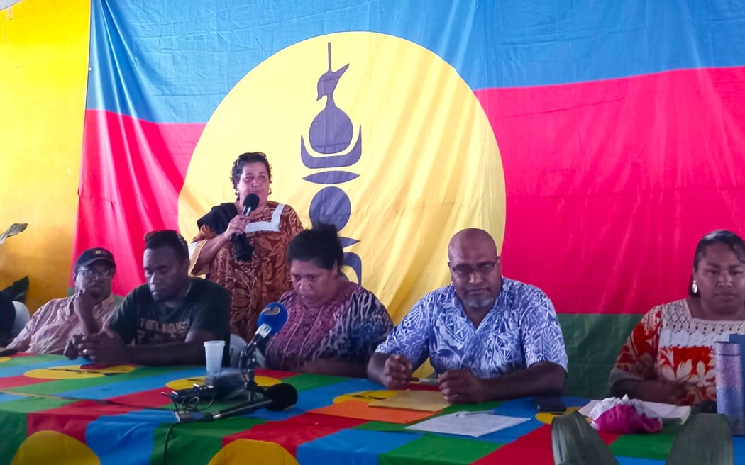 New Caledonia’s FLNKS 44th Congress leaders make final statement on Sunday 26 January 2025 – PHOTO RRB