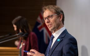 Director-General of Health Dr Ashley Bloomfield talks to media during a Covid-19 coronavirus briefing on 6 May, 2020.