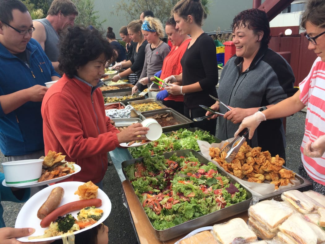 Takahanga Marae served more than 10,000 meals over the past week.