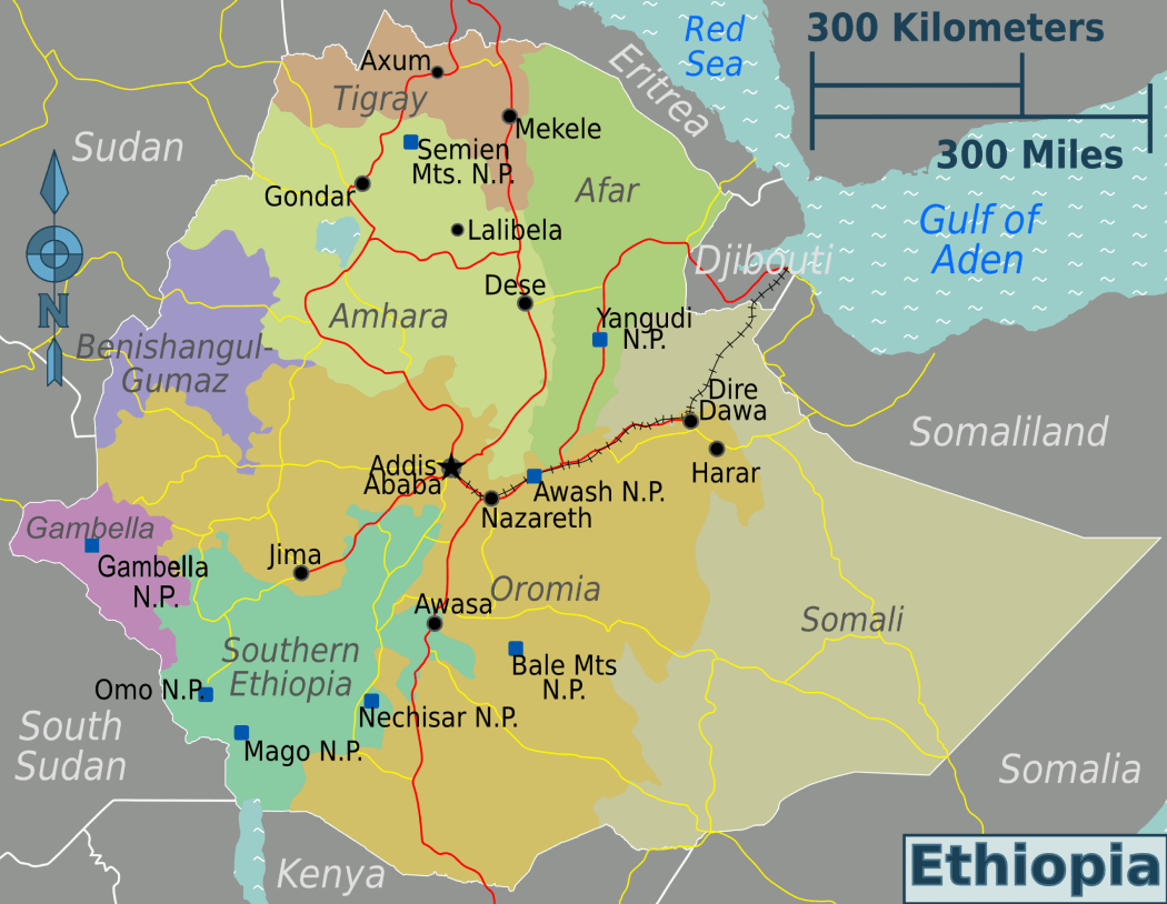 Ethiopia map