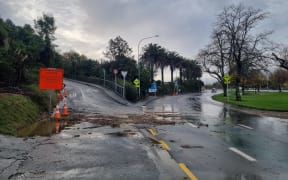 Surface flooding remains in parts of Nelson after heavy rain hit the region on Monday, 26 May 2025.