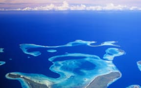 Aerial view of the Solomon Islands, Melanesia, South Pacific, Pacific.