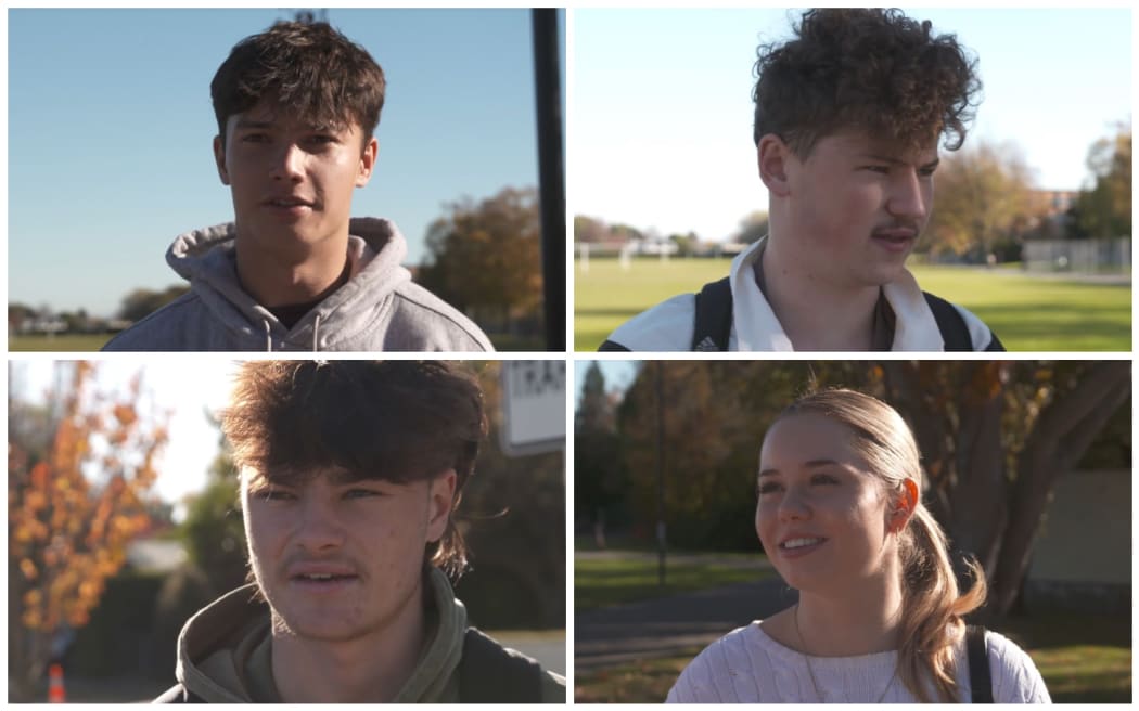 Some of the students spoken to by RNZ about the size of the meals at the University of Canterbury halls of residence.