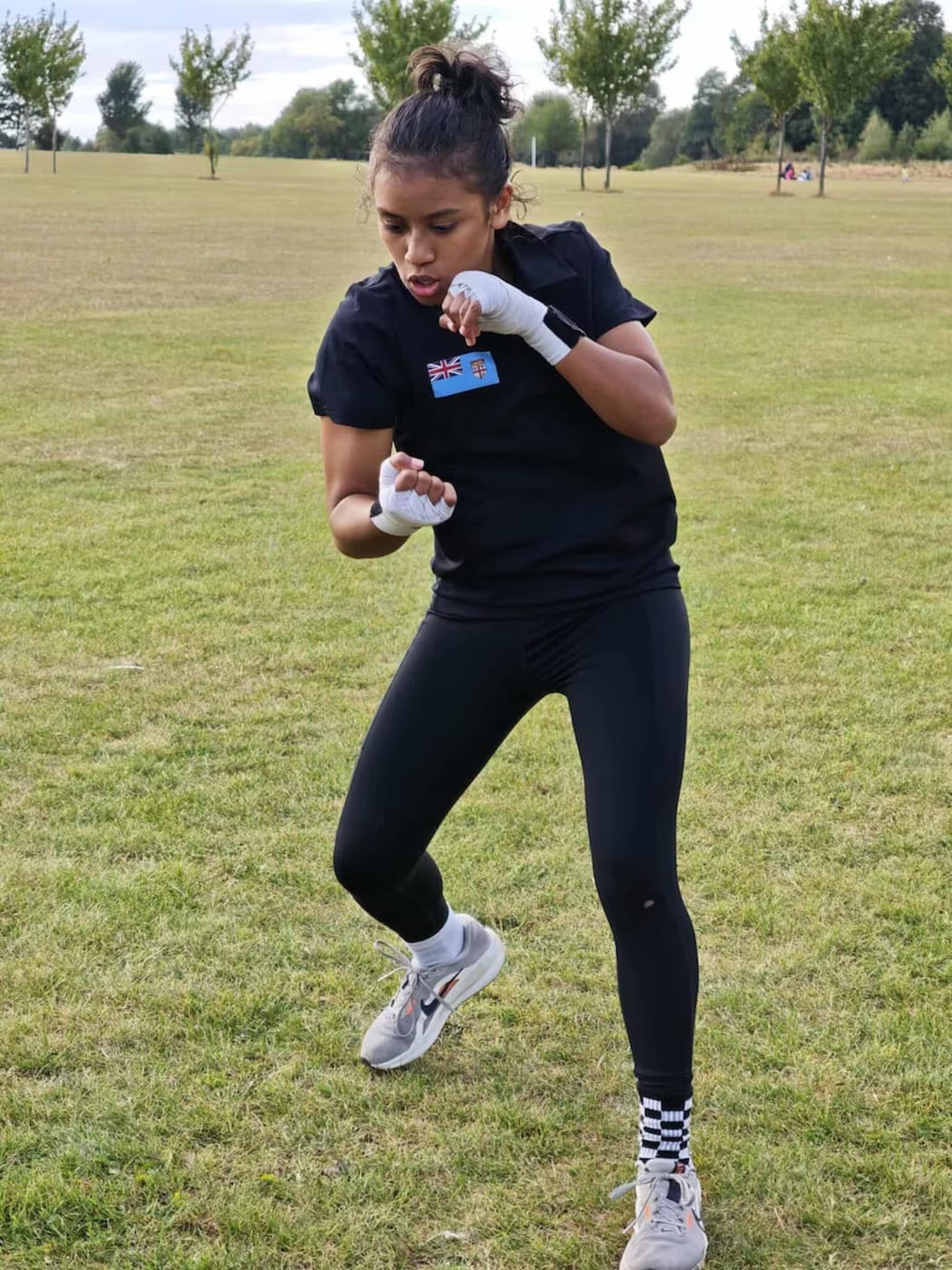 Jasmine is not letting the disappointment of not being able to compete at the World Boxing Championships get in the way of her training(The Fiji Amateur Boxing Association (FABA))