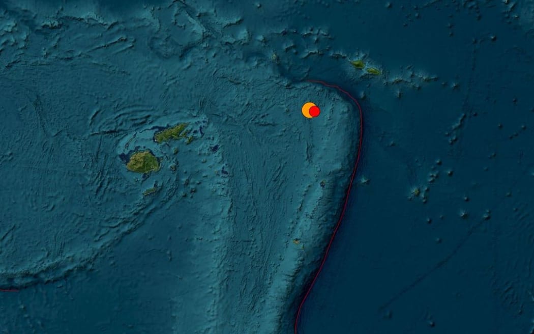 A magnitude 7.6 was recorded 95km from Hihifo, Tonga on Thursday, at a depth of 210km, the United States Geological Survey said.