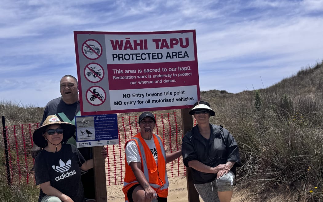 Hapū members efforts to protect sand dunes