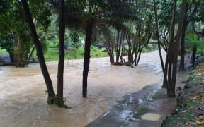 Heavy rain in Whangārei caused flooding in multiple places.