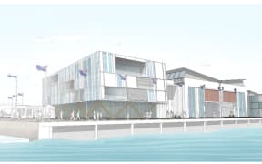 An Architects impression of a larger base in Auckland Council's village option