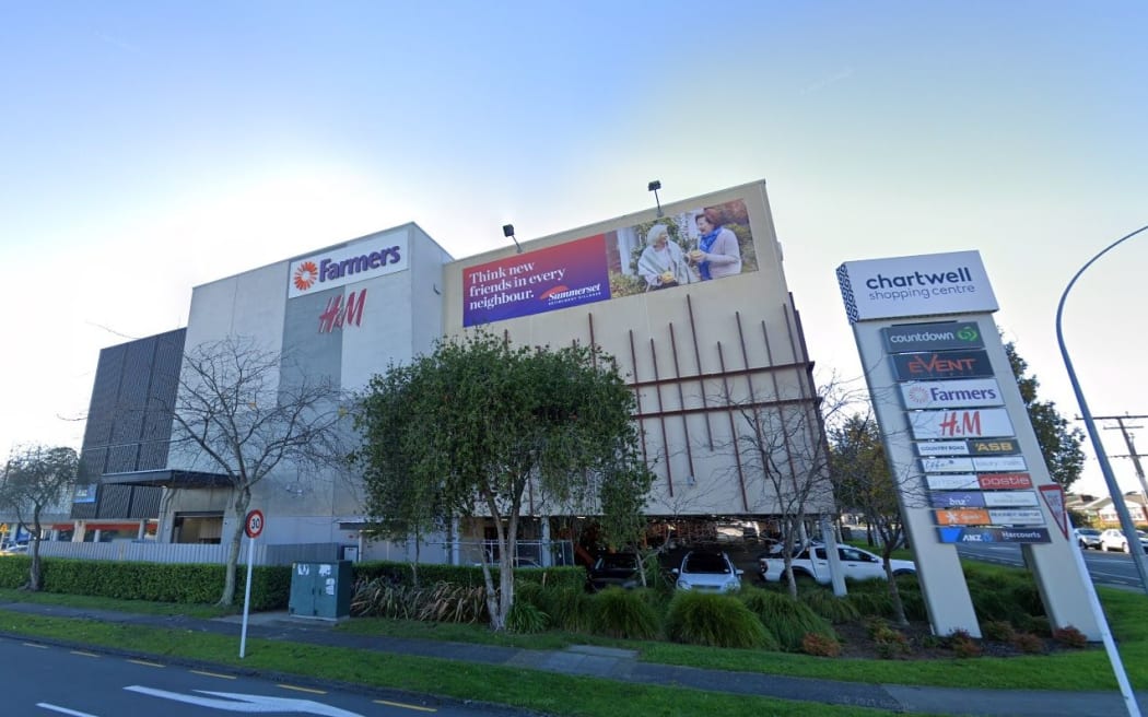 The Chartwell Shopping Centre in Hamilton, which was the target of a late night toy robbery.