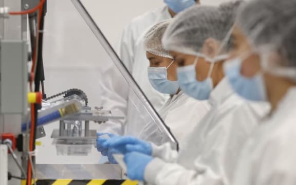 DRAPER, UT - SEPTEMBER 21: Employees at Spectrum Solutions assembles COVID-19 saliva test kits on September 21, 2020 in Draper, Utah.