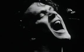 A still shot of Shayne Carter from the 1992 music video for the single, 'Done'.