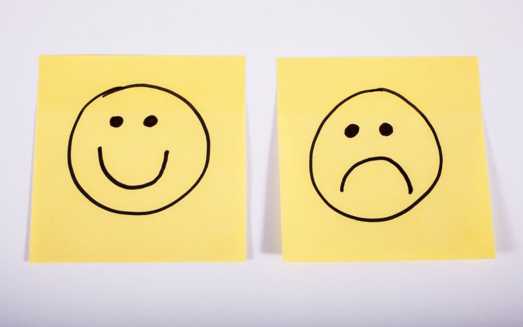 happy and sad face