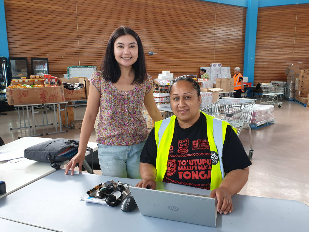 Janeth Dela Rama and Tima Hunt are involved in identifying which families are most in need.