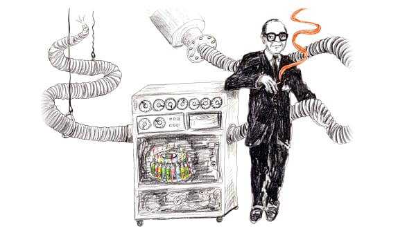 Hans Laube invented the ’Smell Brain' - a machine which released perfume - was later renamed Smell-O-Vision.