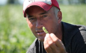 Soybean farmer Terry Davidson in Harvard, Illinois. China has imposed retaliatory tariffs aimed at the US soybean market.